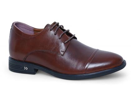 Giày cao 7cm buộc dây màu nâu sáp