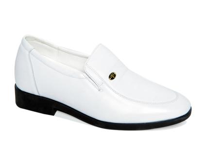 Giày cao nam 7cm màu trắng 