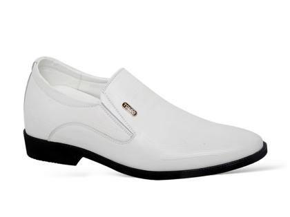 Giày cao 8cm màu trắng cho nam