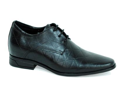 Giày cao 7cm vân kẻ da thật