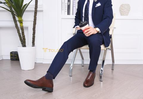 Giày Cao Nam TOLDO Da Thật