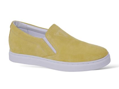 Giày slip on da lộn tăng 6cm chiều cao