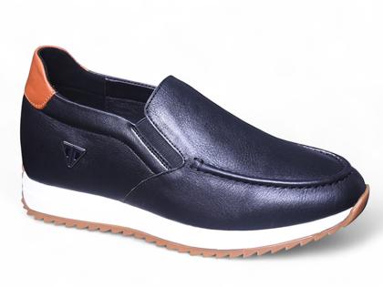 Giày cao 8cm màu đen da thật