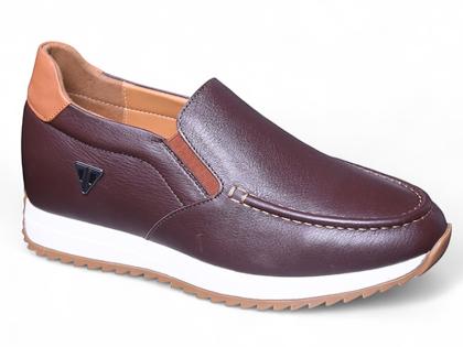 Giày cao 8cm màu nâu da thật