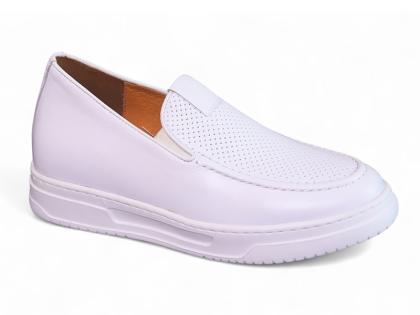 Giày cao 8cm màu trắng lịch lãm