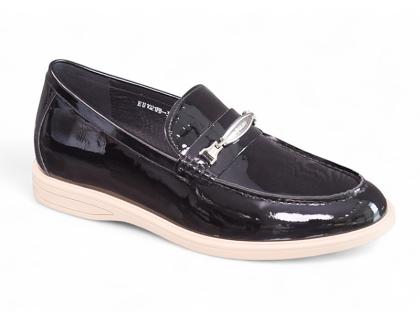 Giày cao 6cm da đen bóng