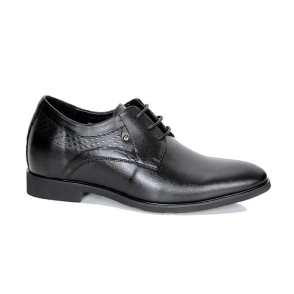 Giày cao 7cm buộc dây màu đen 