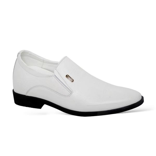 Giày cao 8cm màu trắng cho nam