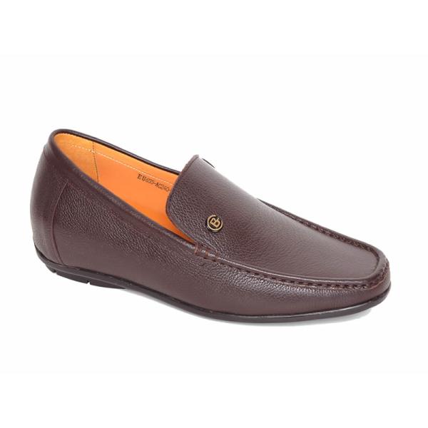 Giày mọi đế cao 6cm nâu sần