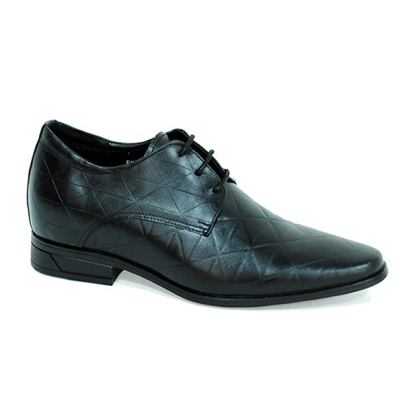 Giày cao 7cm vân kẻ da thật