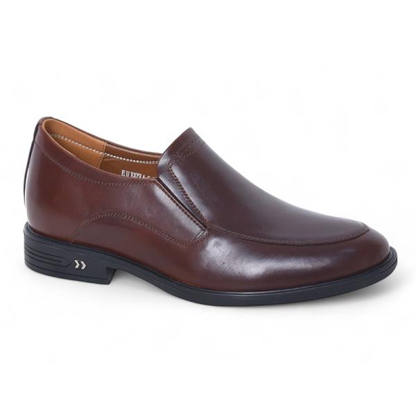 Giày tăng 7cm da nâu sáp