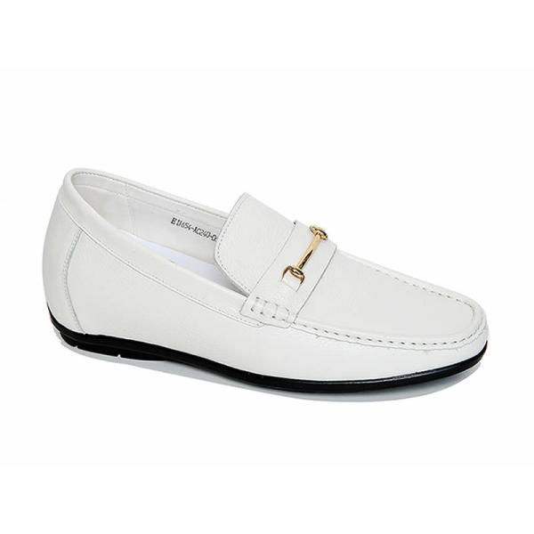 Giày mọi đế cao 6cm màu trắng sữa