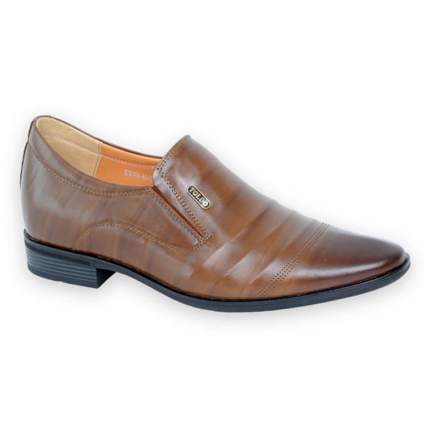Giày nam cao 7cm TD906 Nâu Sần