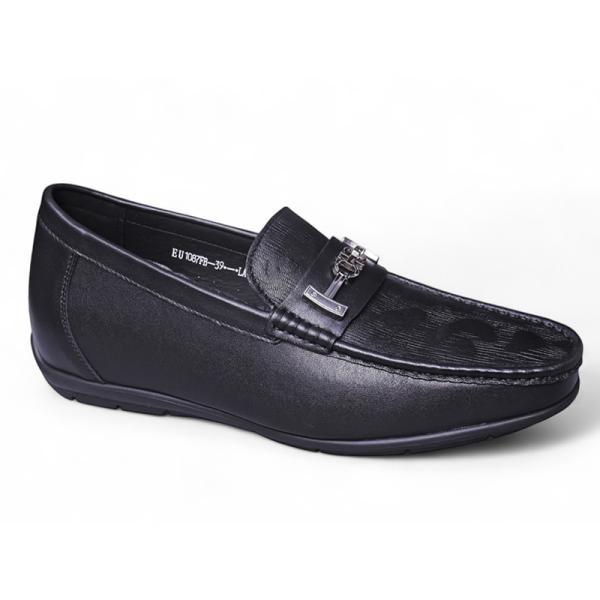 Giày mọi cao 6cm cho nam nhẹ da thật