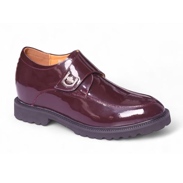 Giày cao nam 10cm màu đỏ rượu vang