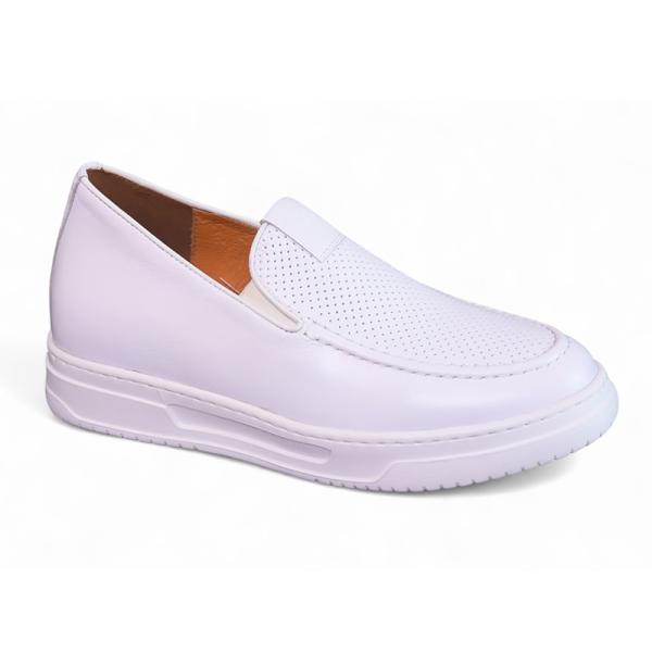 Giày cao 8cm màu trắng lịch lãm