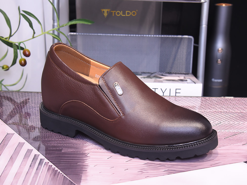 Giày lười cao 10cm cho nam da mềm nhẹ 13