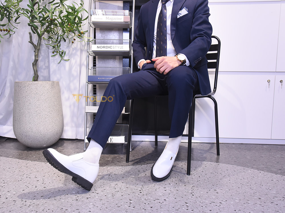 giày lười cao 10cm đế eva siêu nhẹ 6