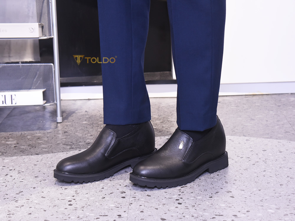 Giày tăng 10cm cho nam da mềm nhẹ 5