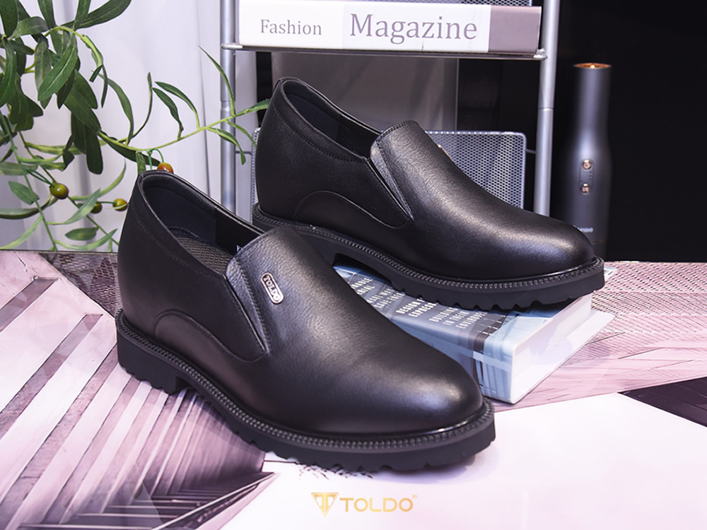 Giày tăng 10cm cho nam da mềm nhẹ 12