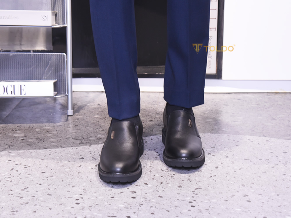 Giày tăng 10cm cho nam da mềm nhẹ 4