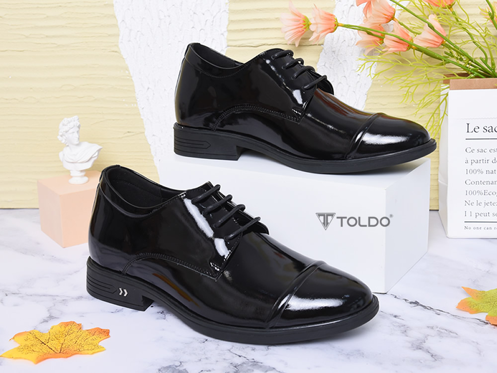 Giày oxford 7cm da thật