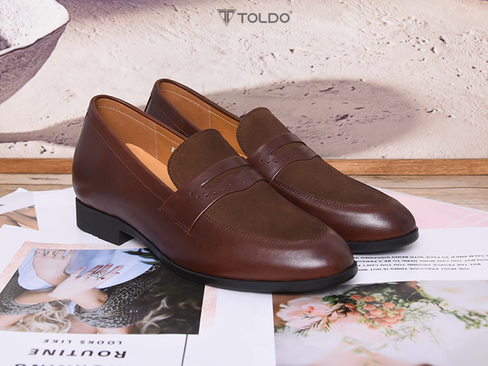 Giày cao 6cm loafer cho nam