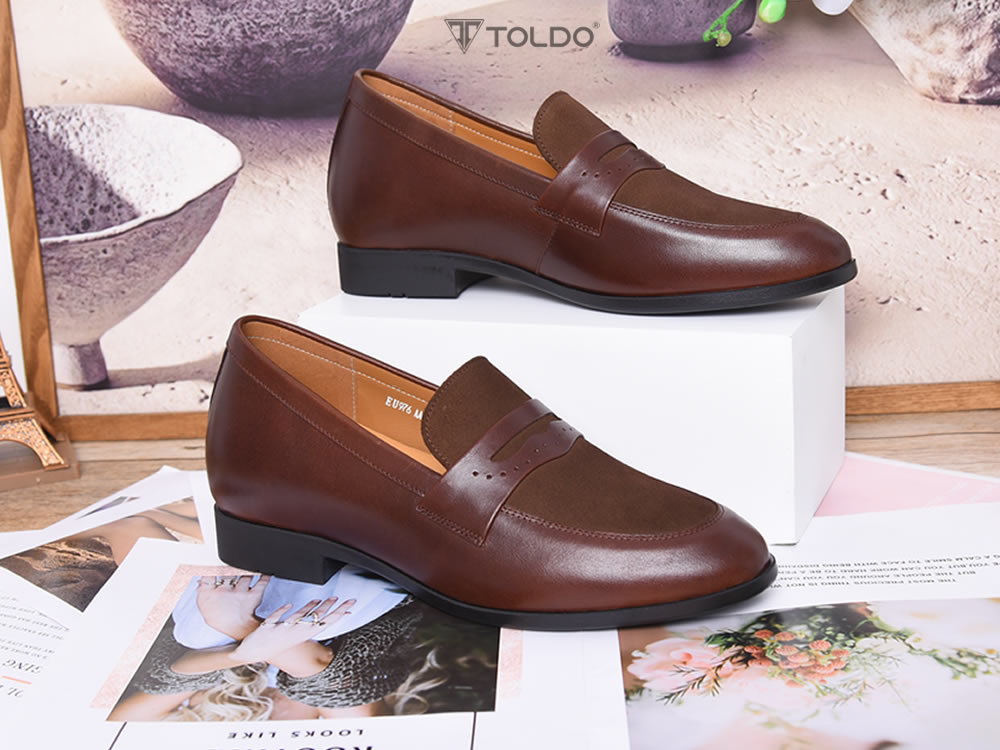 Giày cao 6cm loafer cho nam