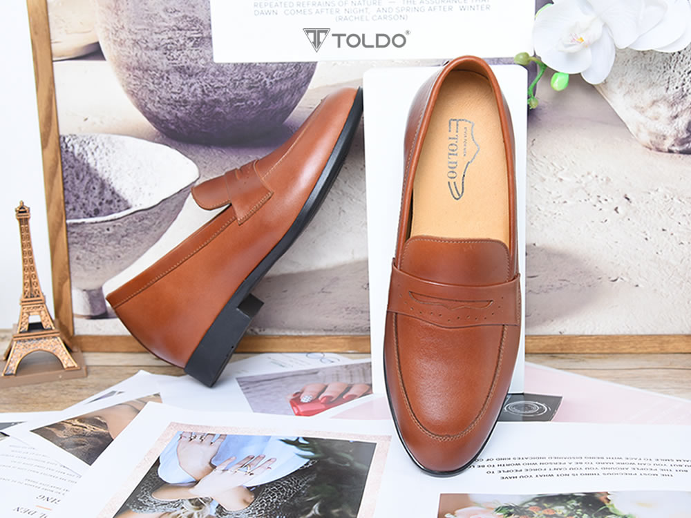 Giày loafer cao 6cm siêu nhẹ