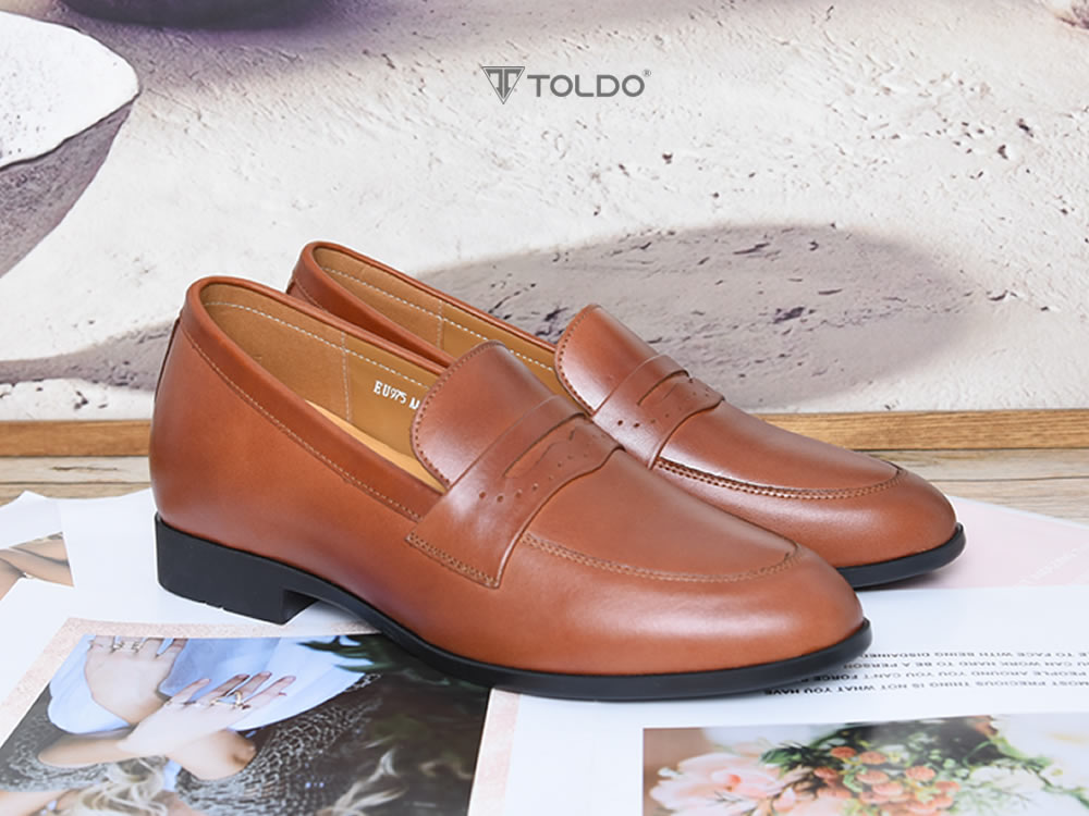 Giày loafer cao 6cm siêu nhẹ