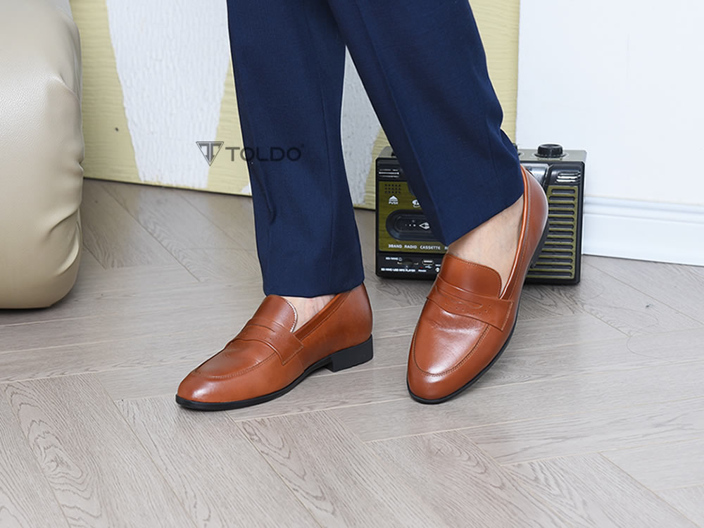 Giày loafer cao 6cm siêu nhẹ