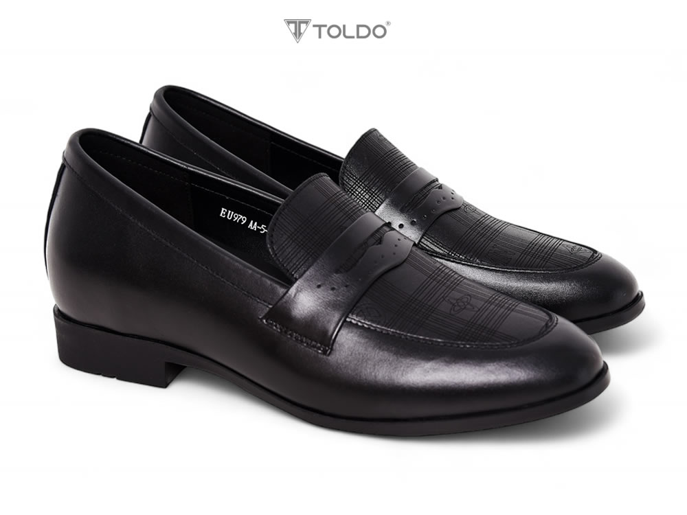 Giày cao 6cm loafer da mềm