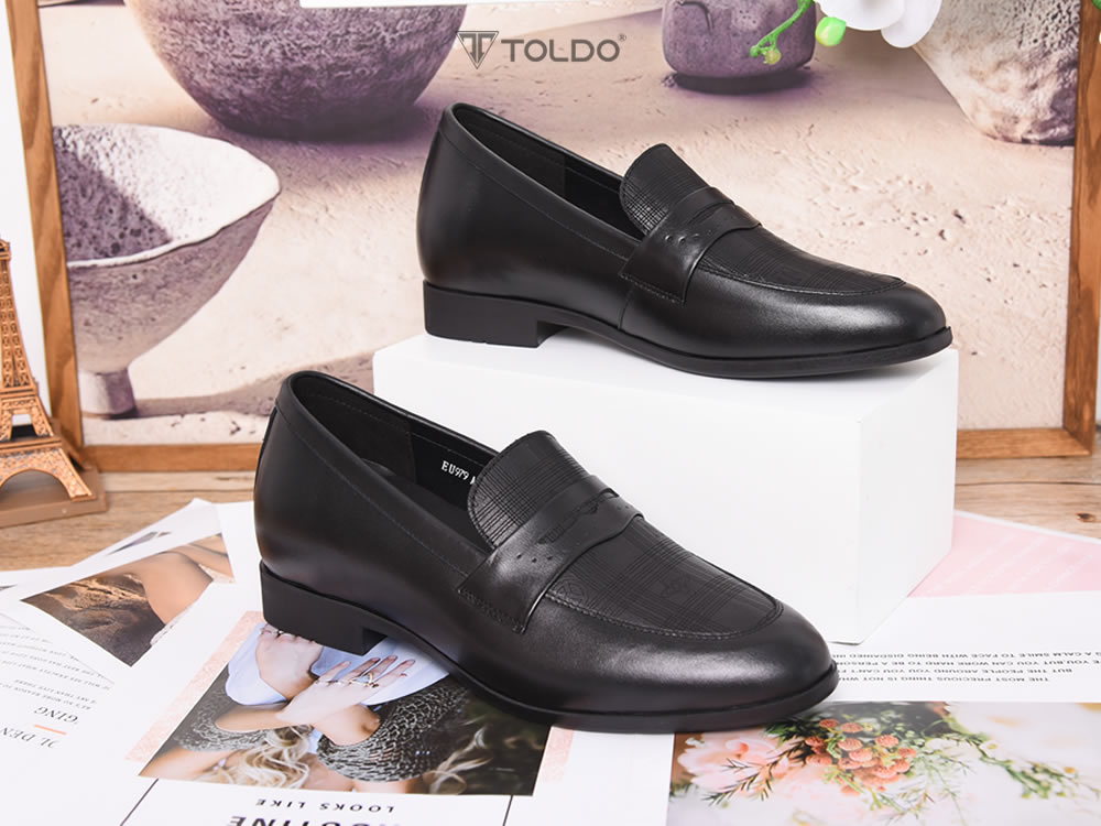 Giày cao 6cm loafer da mềm