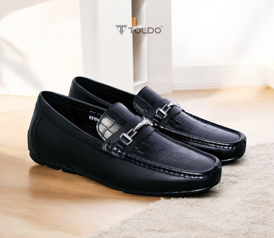 Giày mọi nam cao 6cm - đế khâu