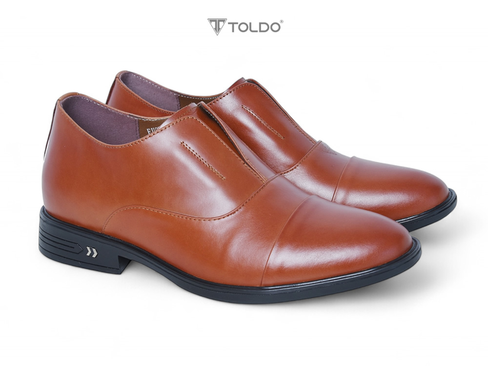 Giày nam oxford cao 7cm không buộc dây