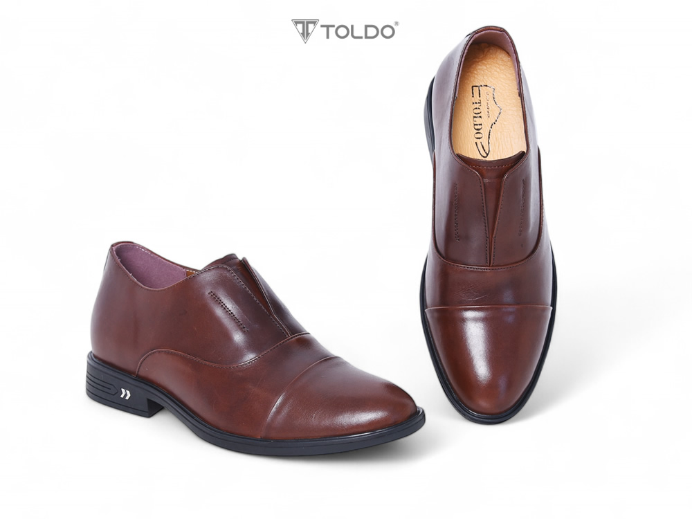 Giày tăng 7cm oxford không buộc dây