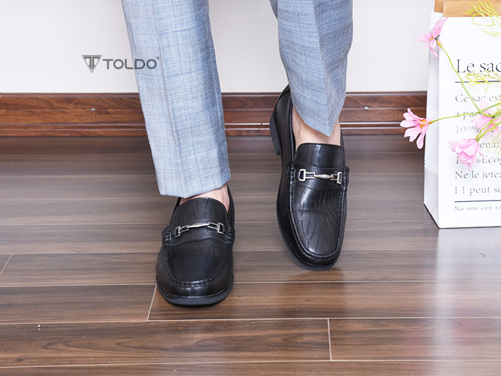 Giày cao 7cm da thật đế khâu