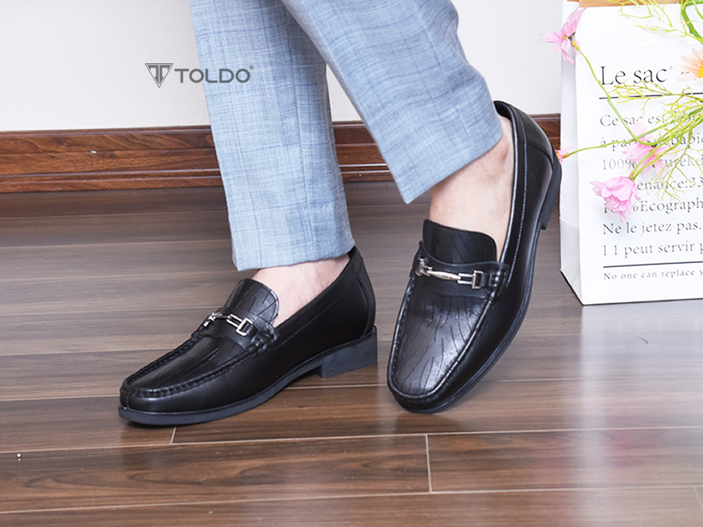 Giày cao 7cm da thật đế khâu