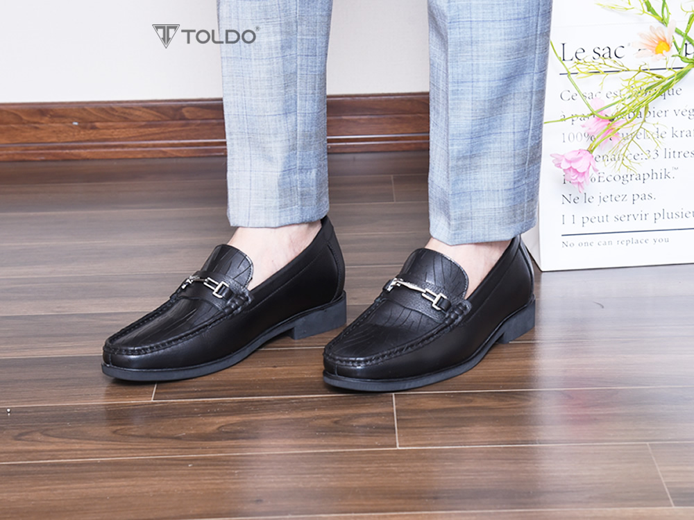 Giày cao 7cm da thật đế khâu