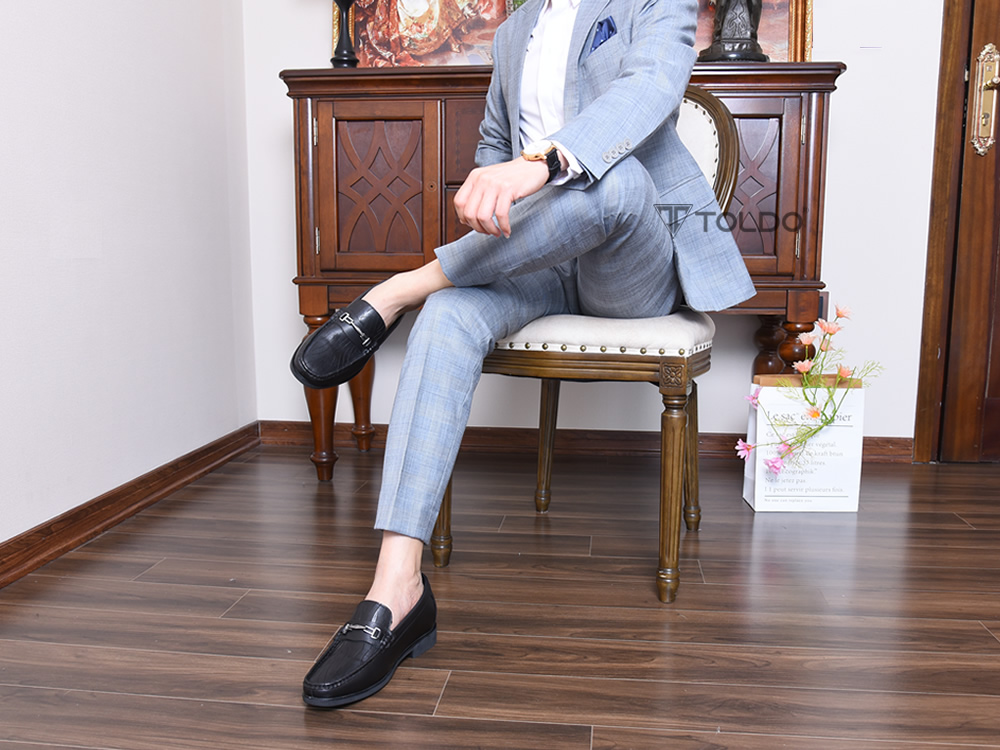 Giày cao 7cm da thật đế khâu