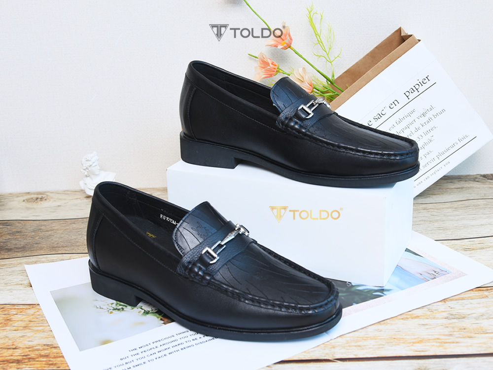 Giày cao 7cm da thật đế khâu