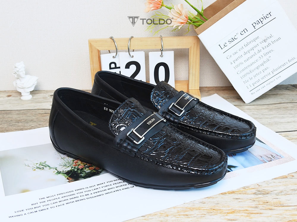 Giày mọi cao 6cm da thật đế khâu