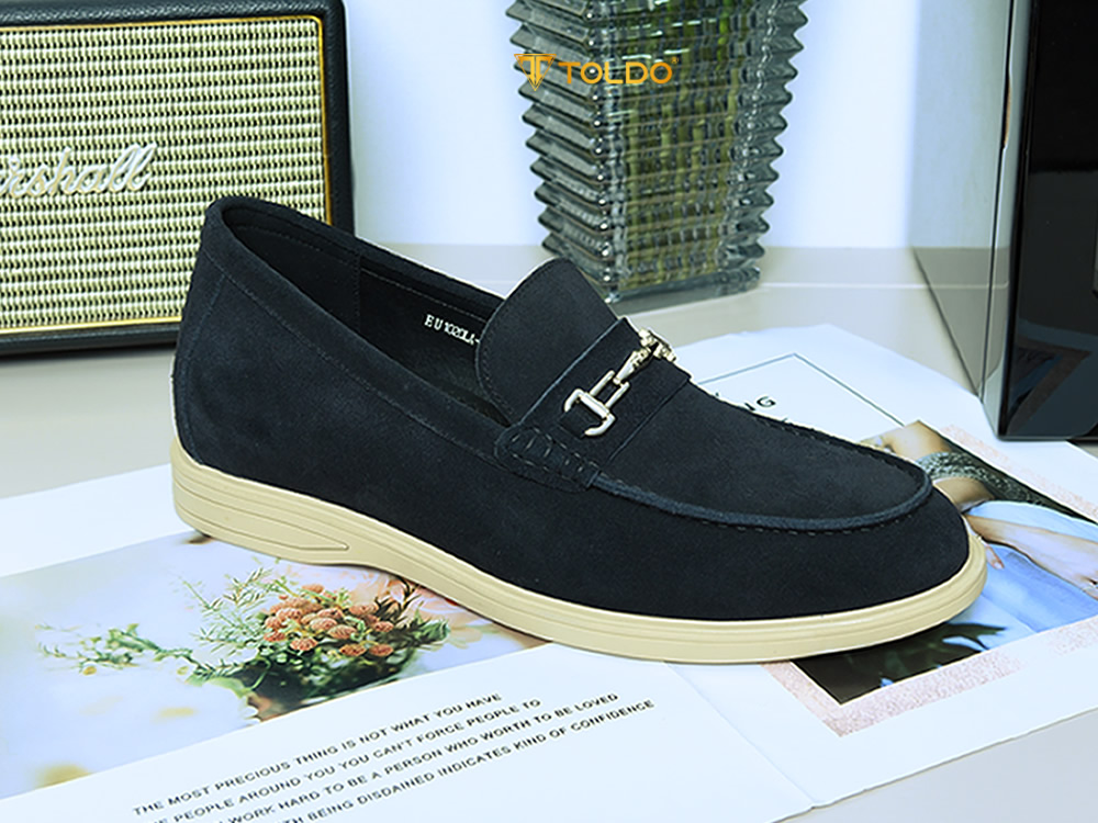 Giày da lộn mềm tăng 7cm chiều cao