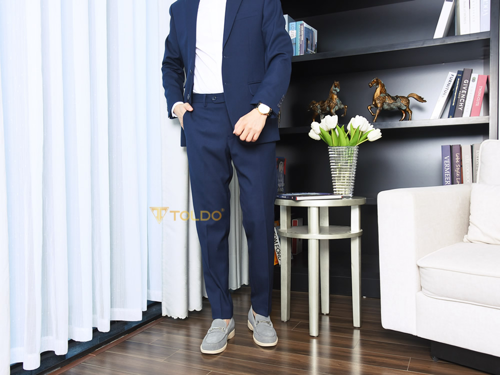 Giày tăng 7cm da lộn mềm đế khâu