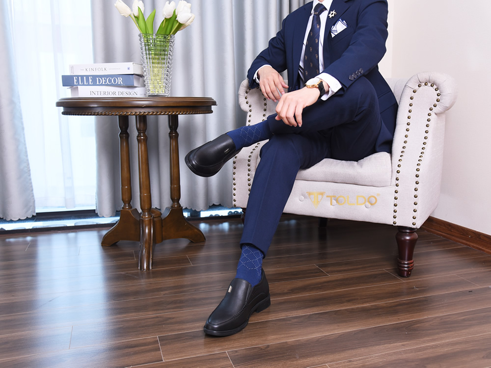 Giày cao 7cm da mềm đế khâu
