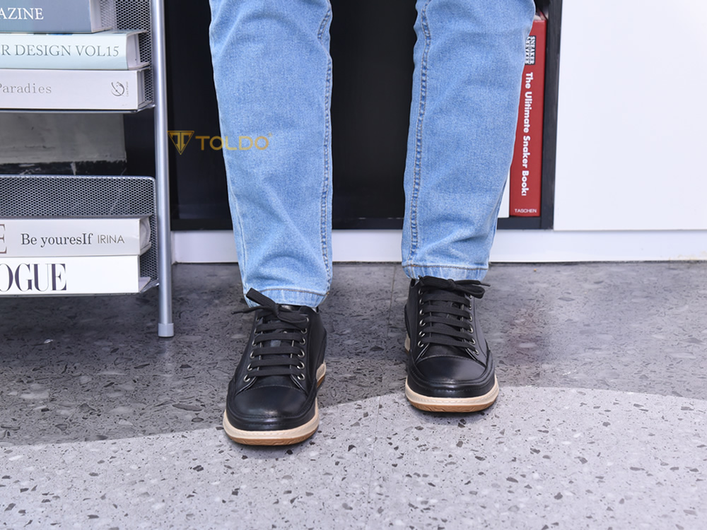 Giày cao 7cm thể thao da thật mềm nhẹ