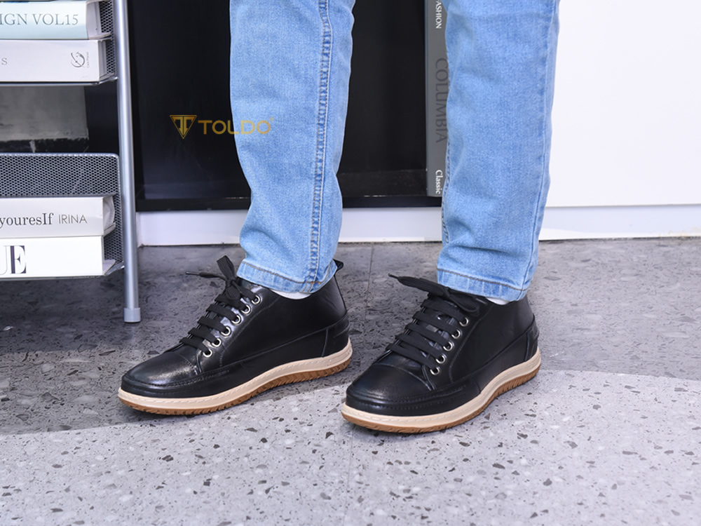 Giày cao 7cm thể thao da thật mềm nhẹ
