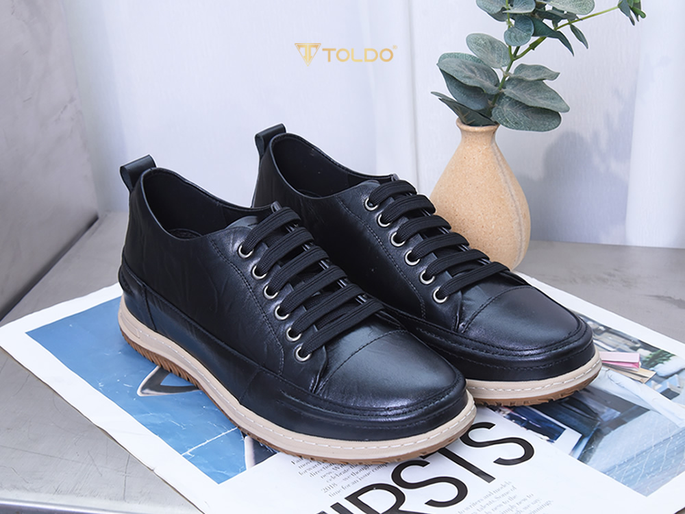 Giày cao 7cm thể thao da thật mềm nhẹ