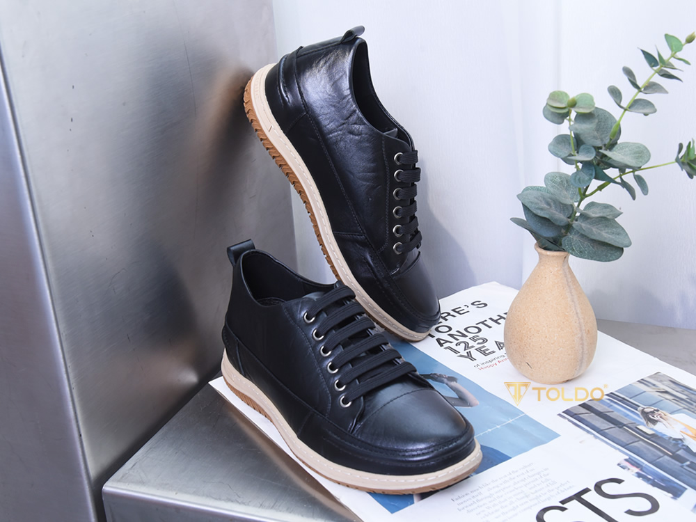 Giày cao 7cm thể thao da thật mềm nhẹ