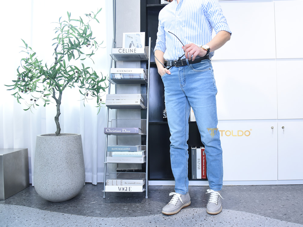 Giày cao 7cm thể thao đế khâu da thật
